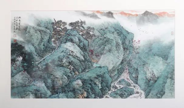 上海觉群书画院等书画名家捐赠作品助力玉佛禅寺义拍_童英强