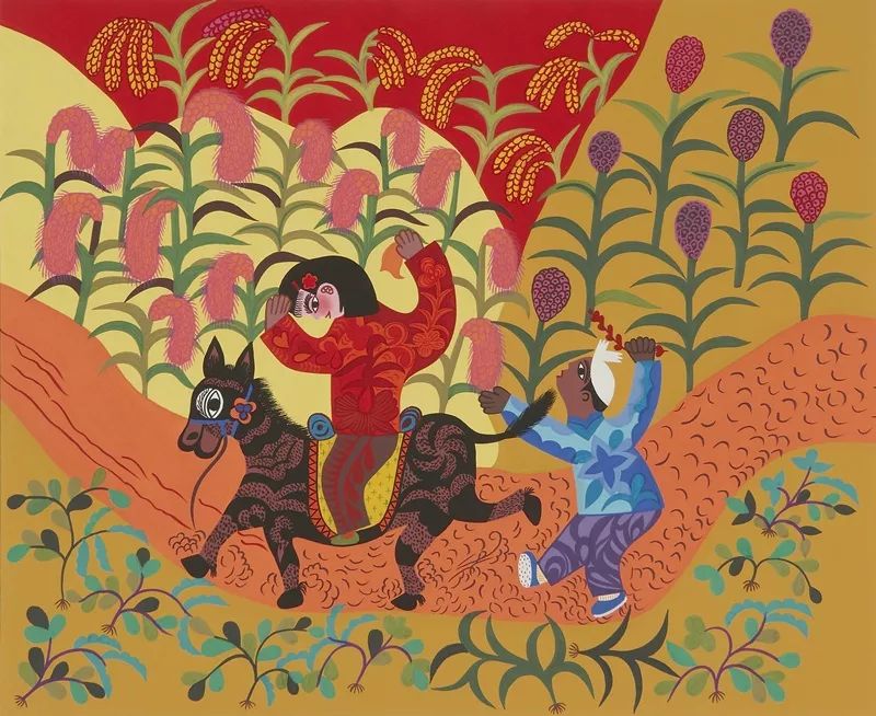 陕西省美术博物馆特别推出大地花开陕西省美术博物馆藏安塞农民画作品