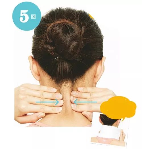 ④颧上肌,颧下肌,颞肌将手指放在颧骨上,按住的同时向内侧滑动5次.