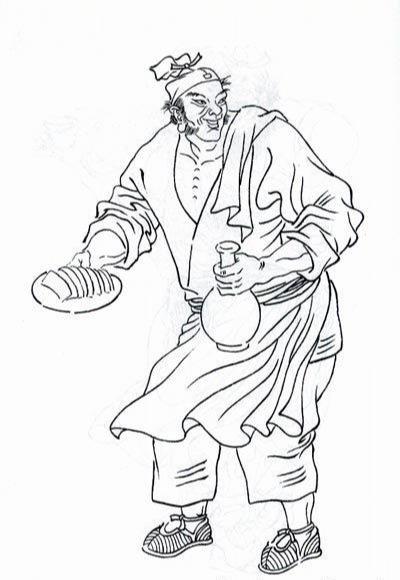 工笔画素材白描水浒108将看了回想起了小人书了