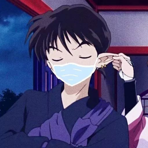 抖音超火的口罩情侣头像