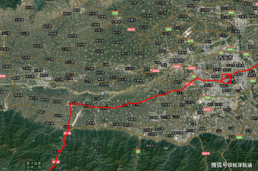 陕西108省道全程线路图图片