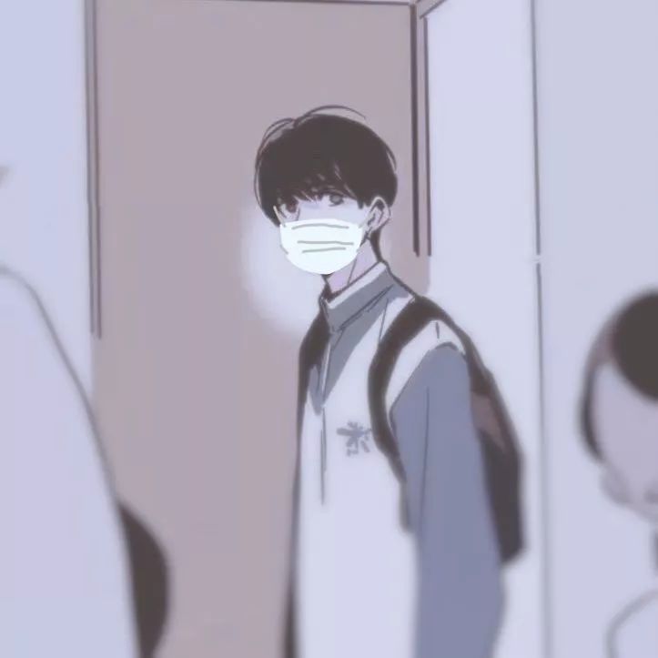 抖音超火的口罩情侣头像