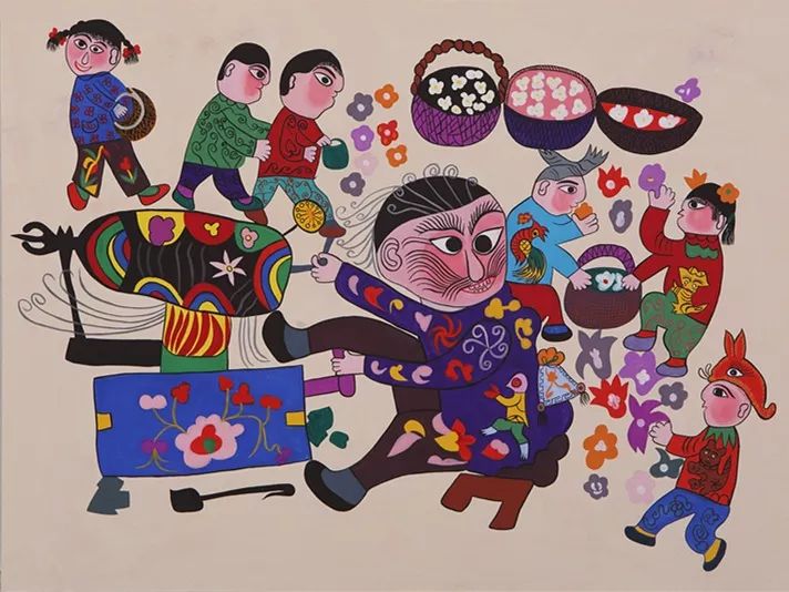 陕西省美术博物馆特别推出大地花开陕西省美术博物馆藏安塞农民画作品