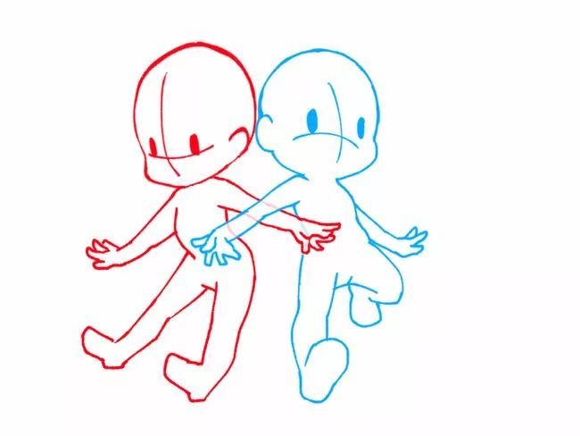 q版角色的姿势造型素材零基础插画练习必看