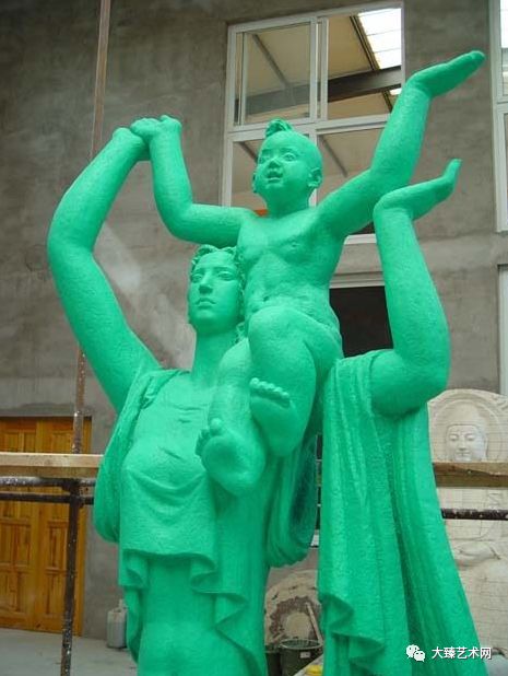 6m,花岗岩对弈 青铜上帝之吻 2011大同首届国际雕塑