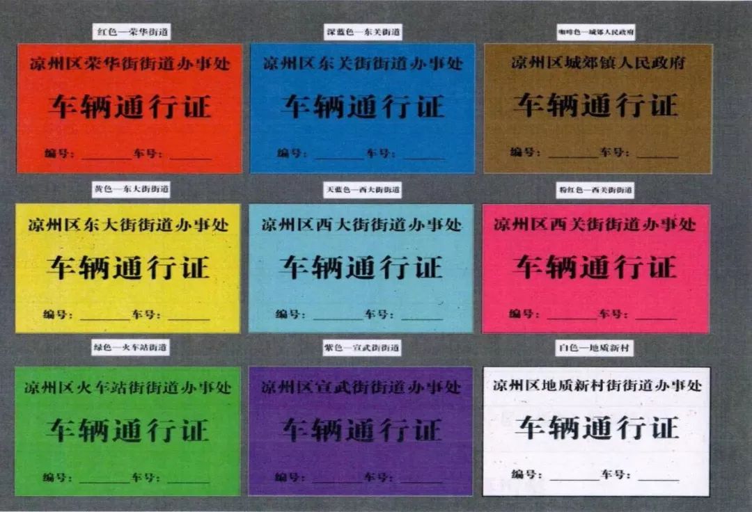 凉州城区住宅小区和居民楼院实行车辆通行证制度