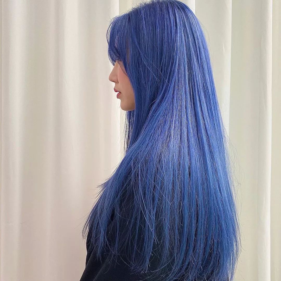 蓝色染发居然不是非主流爱豆也染了