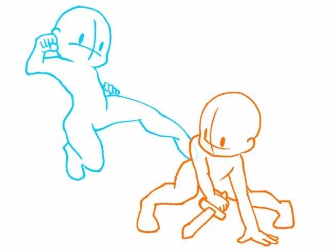 q版角色的姿势造型素材零基础插画练习必看