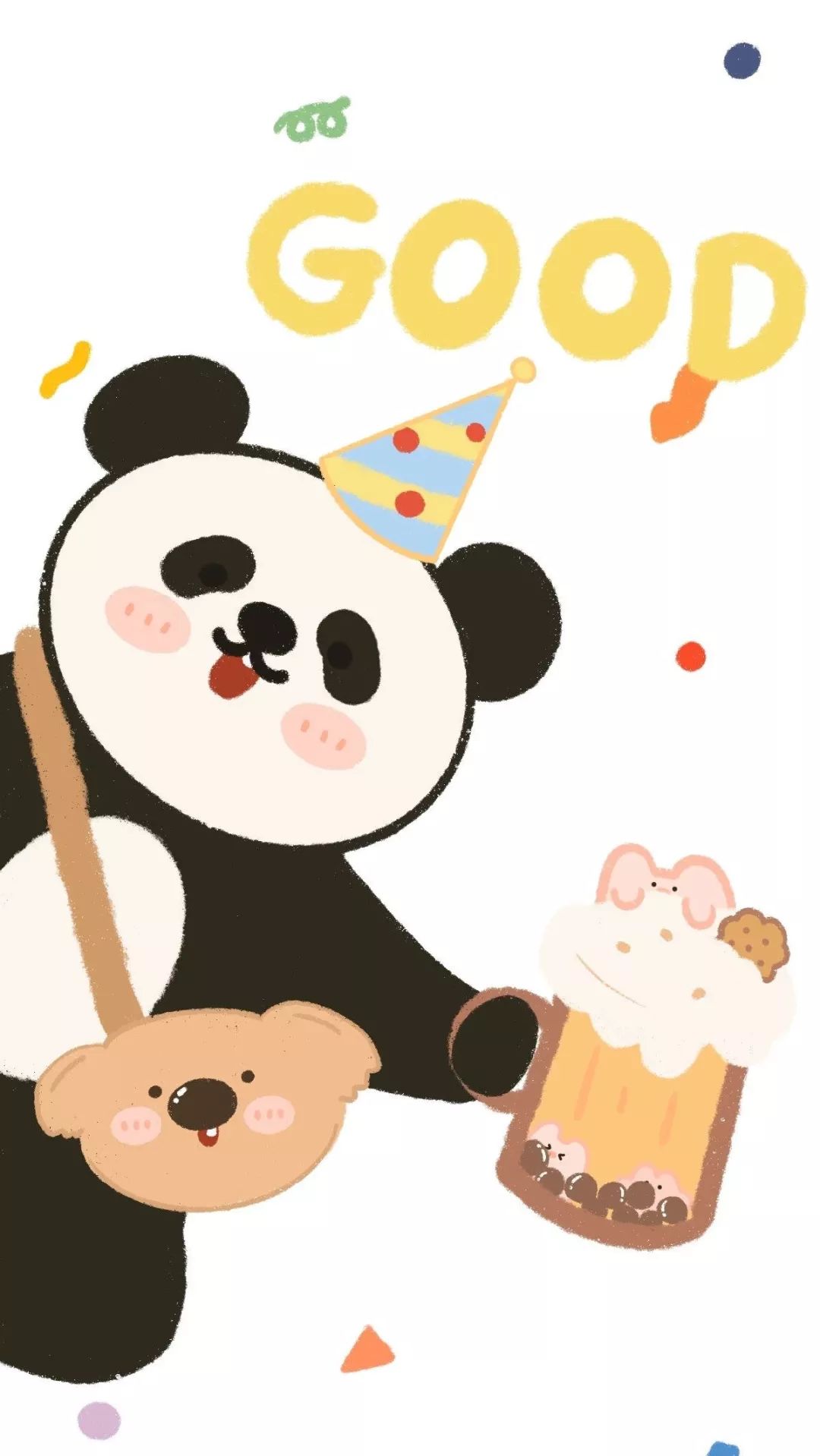 壁纸丨生活很苦自己加糖