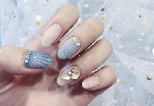 时尚又美丽的贝壳美甲合集,每一款都是经典