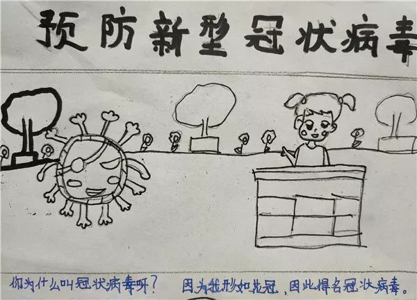 战疫情|通江县实验小学学生"宅"出新花样②_连环画