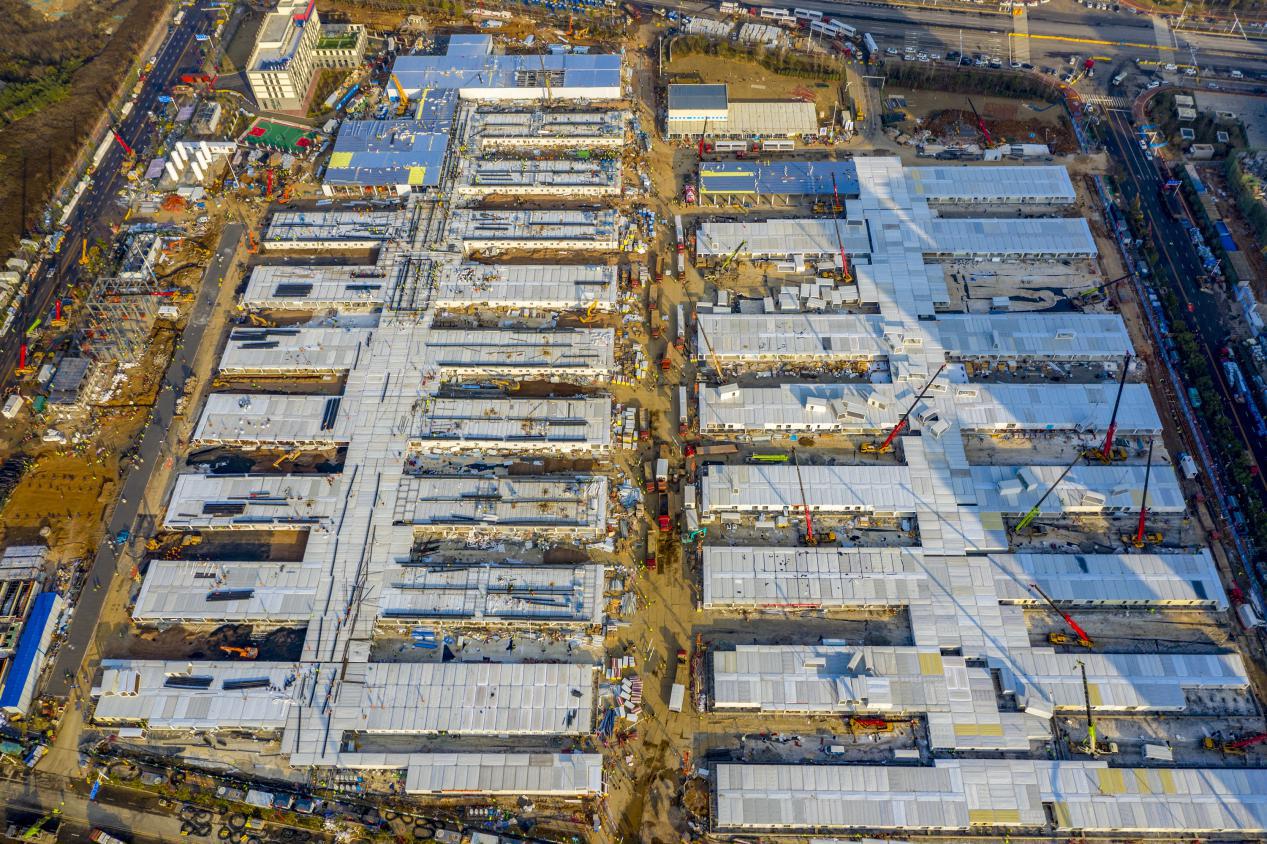 主体完工进入冲刺武汉雷神山医院建设略有延迟2月5日