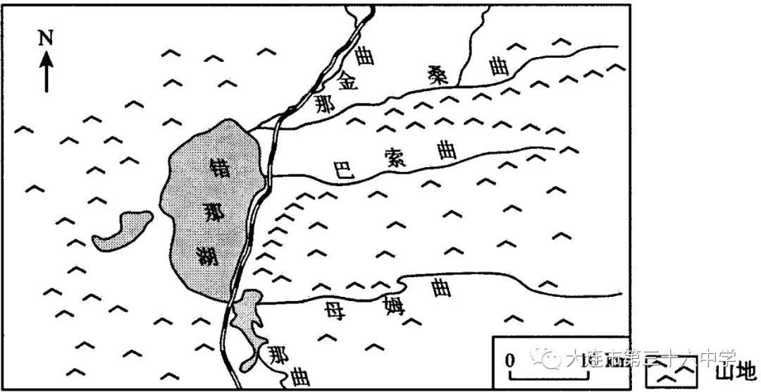(24分)(1)多条河流在此注入错那湖,泥沙沉积,河口三角洲面积较大.