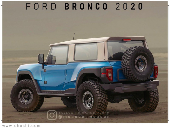 福特全新bronco五门版渲染图年内正式开售