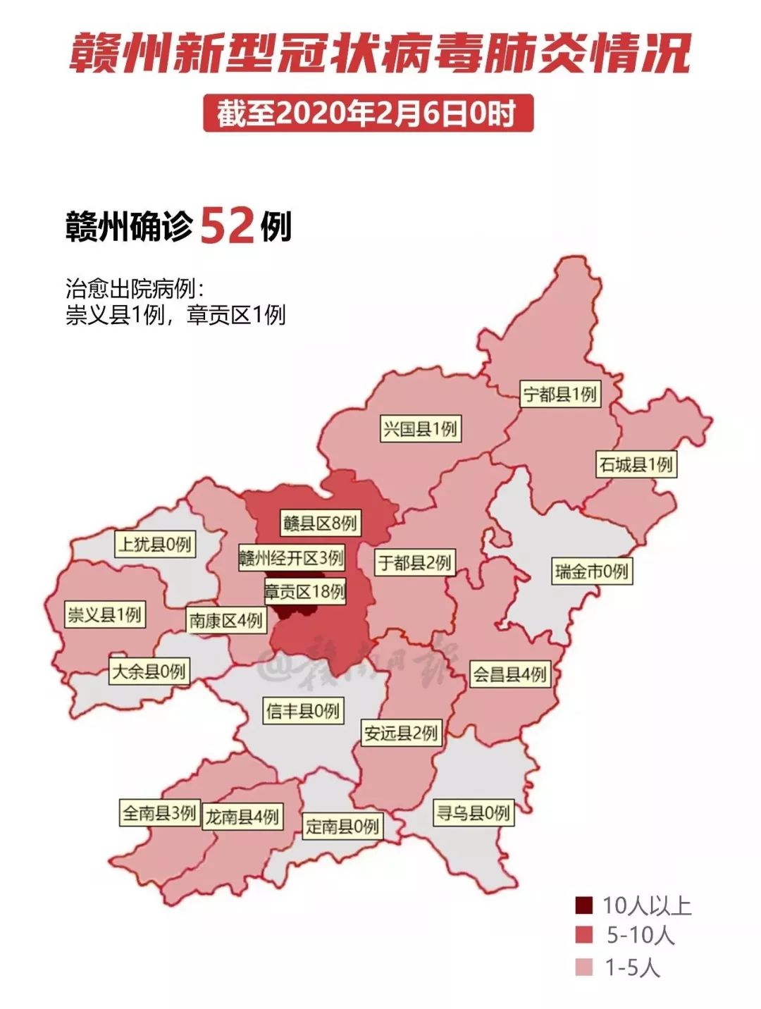 赣州新增4例,确诊52例病例详情!常住小区,出行记录公布!_章贡区