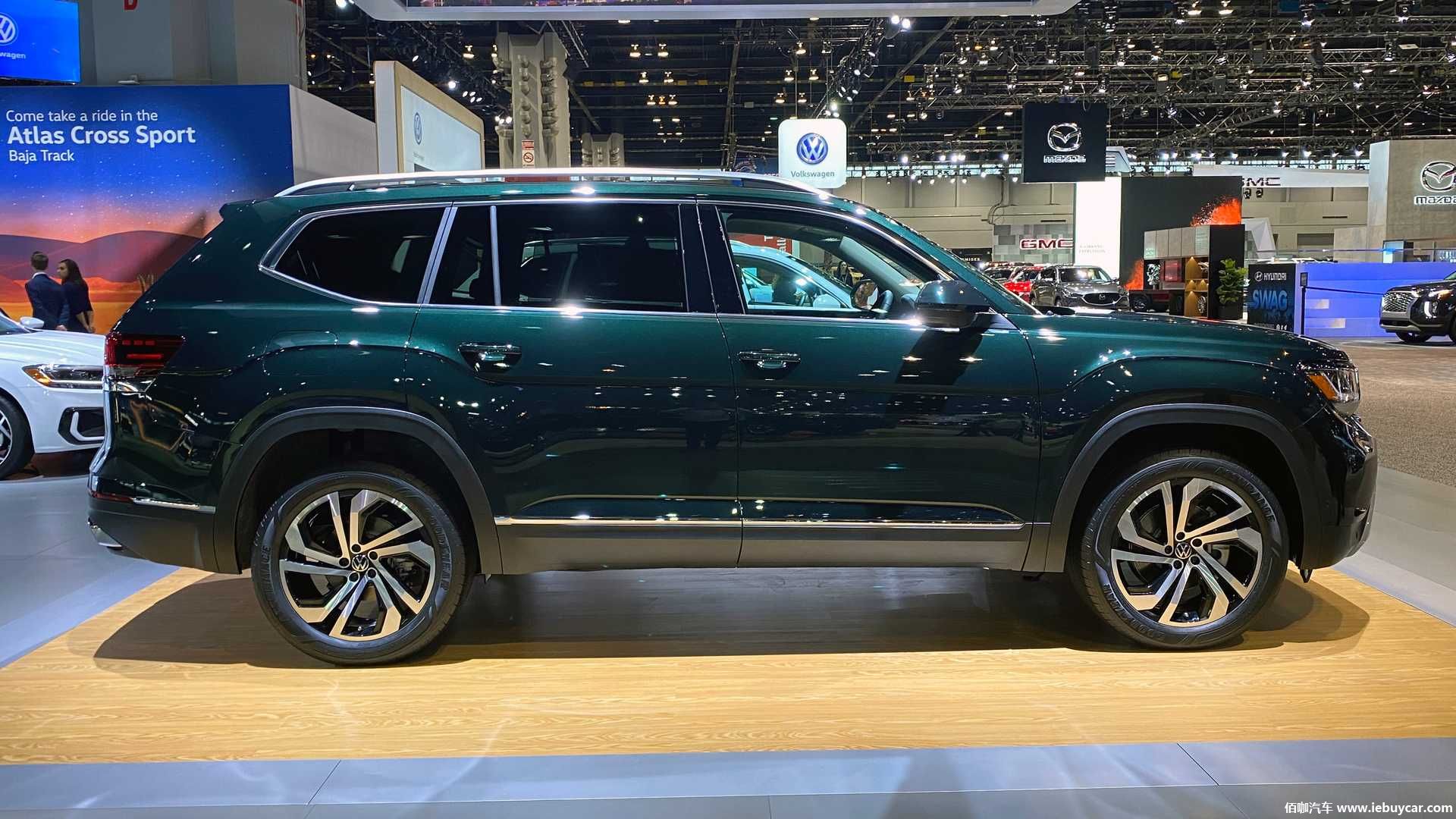 2021款大众atlas途昂x亮相芝加哥车展车身延长76mm配置升级