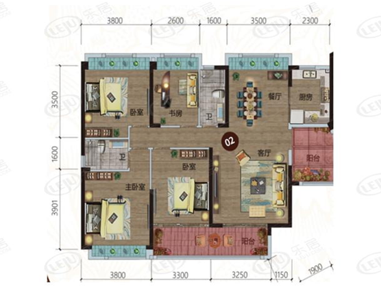 佛山大阳台户型看这里