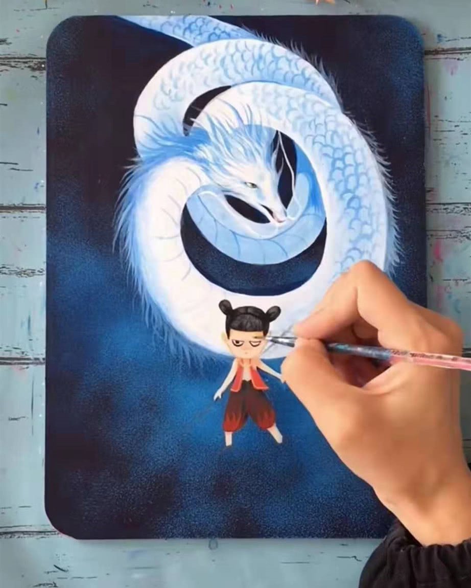 画哪吒敖丙教程,刚开始:咋还急眼了?结尾:高手,我撤回刚才的话!_美术