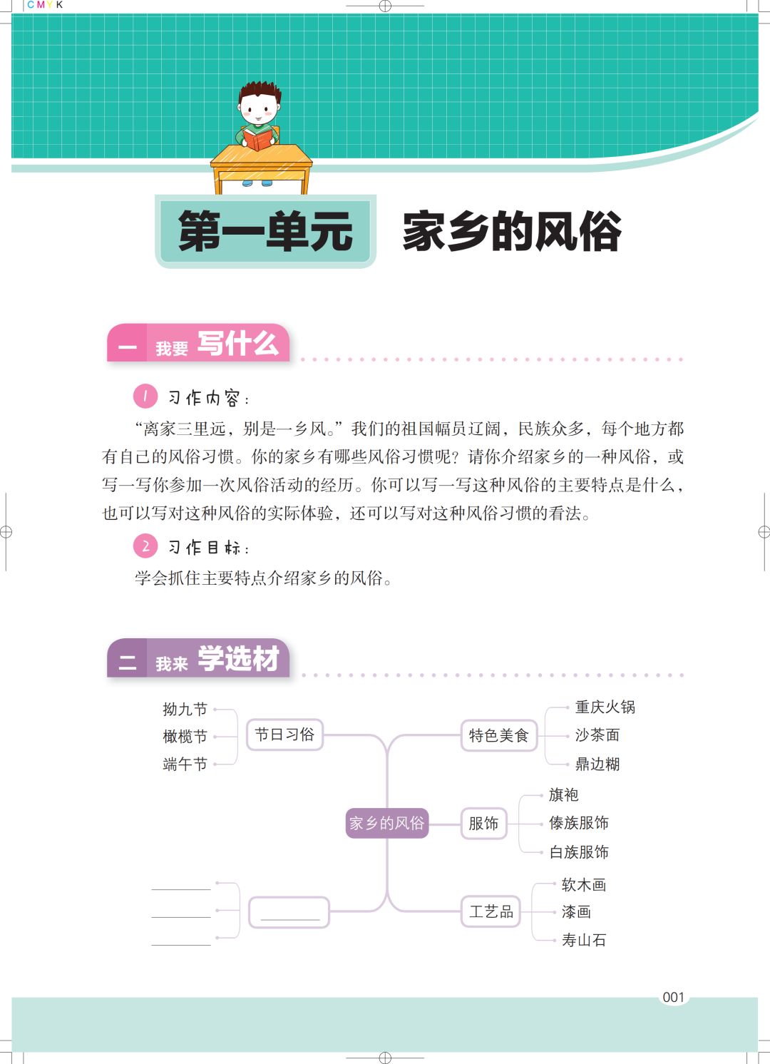 宅家语文课丨六年级下册第一单元习作1家乡的风俗