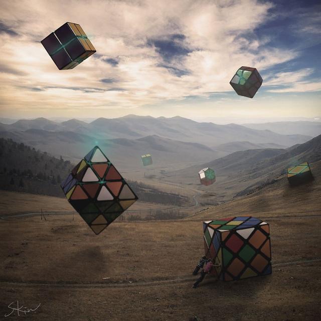 黑暗和超现实主义照片,惊叹作者的空间想象力,很不可思议.