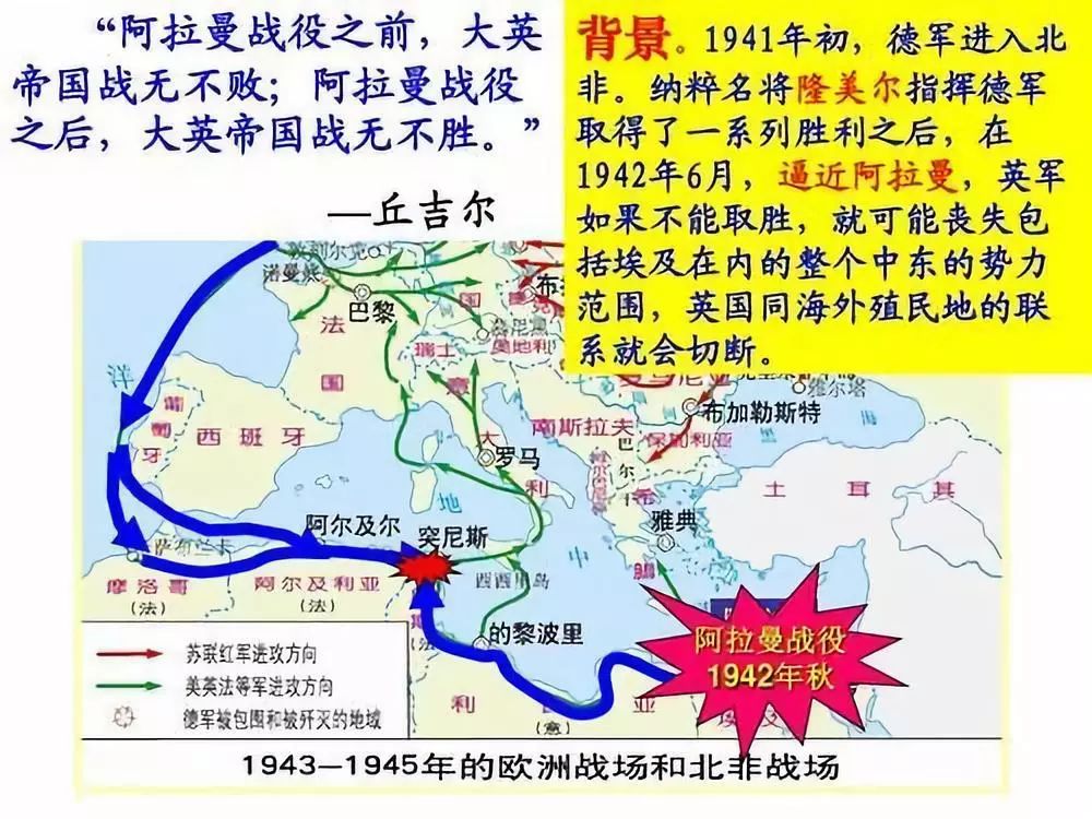 北非阿拉曼战役地图图片