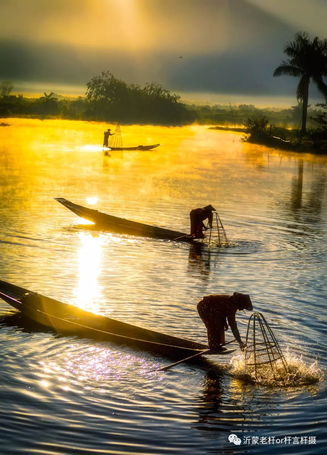 行摄缅甸 茵莱湖上别具一格的渔夫捕鱼 简直就是优美的舞蹈