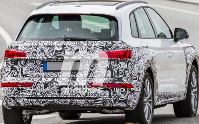 奥迪q5路试谍照曝光预计将于2021年上市配20t48v轻混合系统
