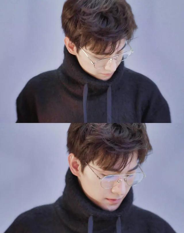 张艺兴吴亦凡王俊凯易烊千玺蔡徐坤小编以为男明星能戴起近视眼镜来