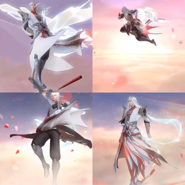 也是让这款皮肤变得更加的酷炫,单单是这个御剑飞行的出场动画就让