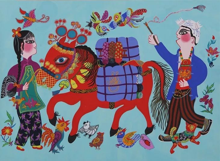 陕西省美术博物馆特别推出大地花开陕西省美术博物馆藏安塞农民画作品