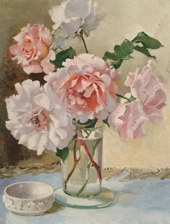 名家名作完美的色调经典花卉油画75幅作品欣赏