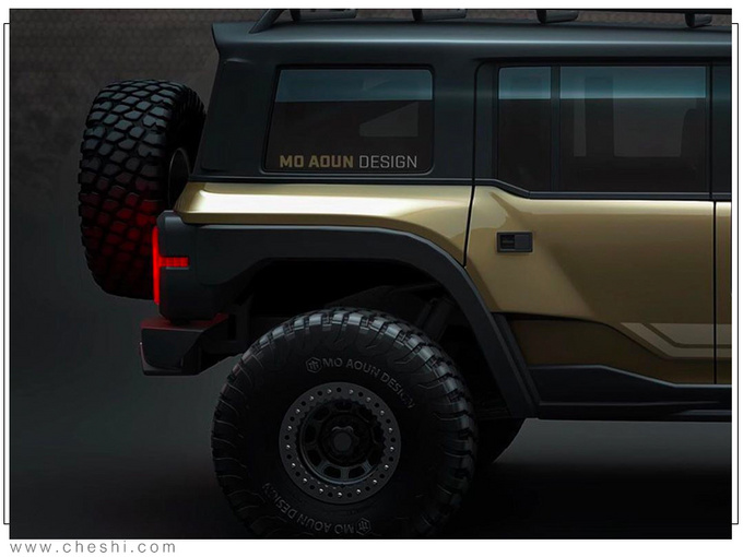 福特全新bronco五门版渲染图年内正式开售