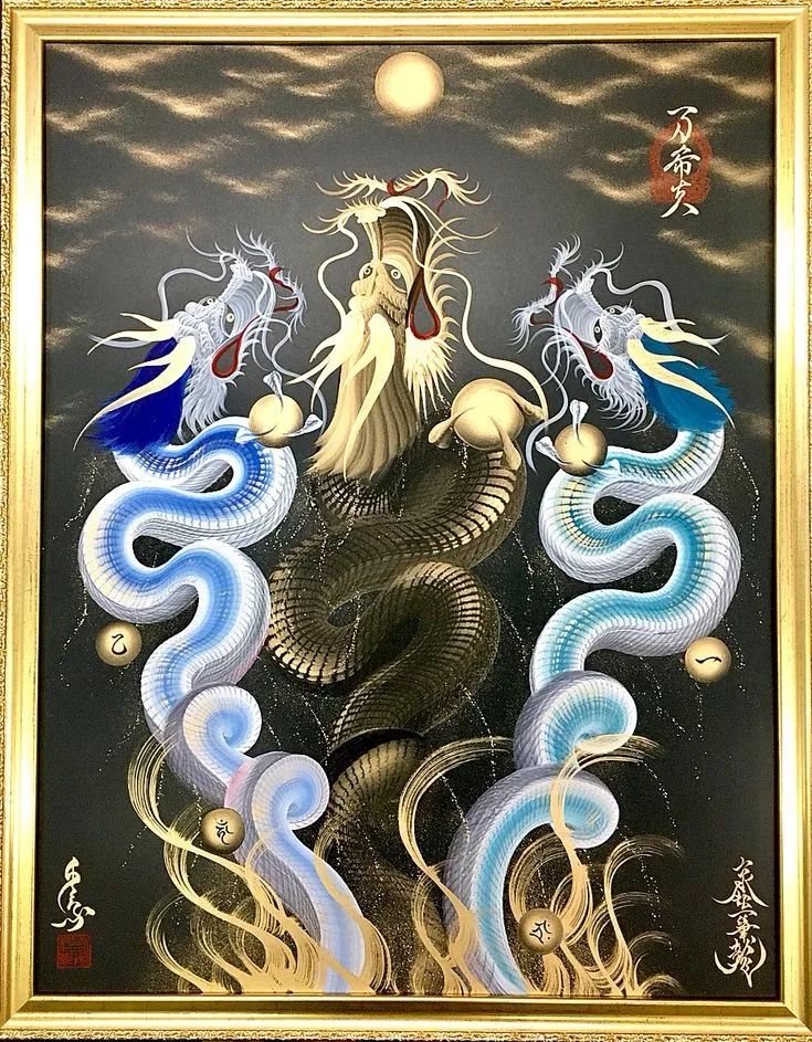 左边跟我一起画个龙在你右边儿画一道彩虹
