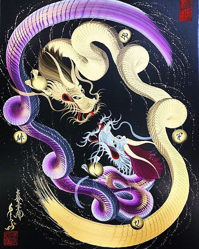 左边跟我一起画个龙在你右边儿画一道彩虹
