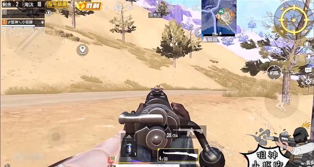 和平精英国服第一狙神有多强?连倍镜都扔掉!机瞄98k一枪爆头
