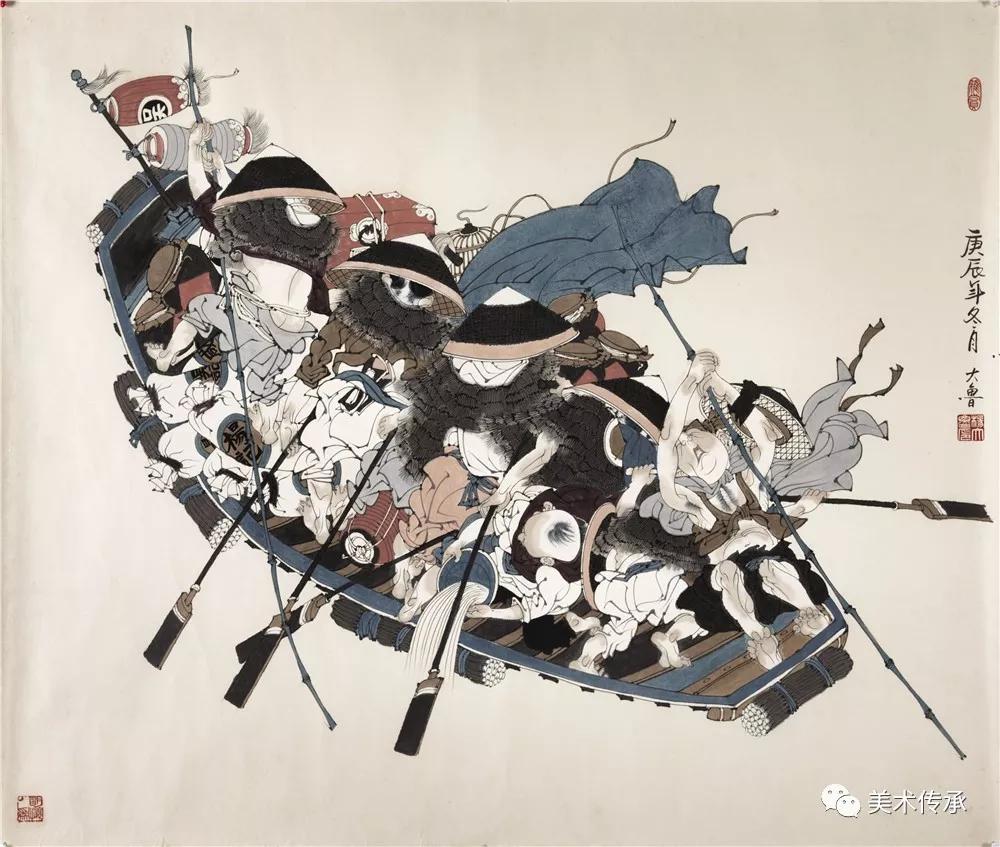 杨大鲁绘画作品欣赏