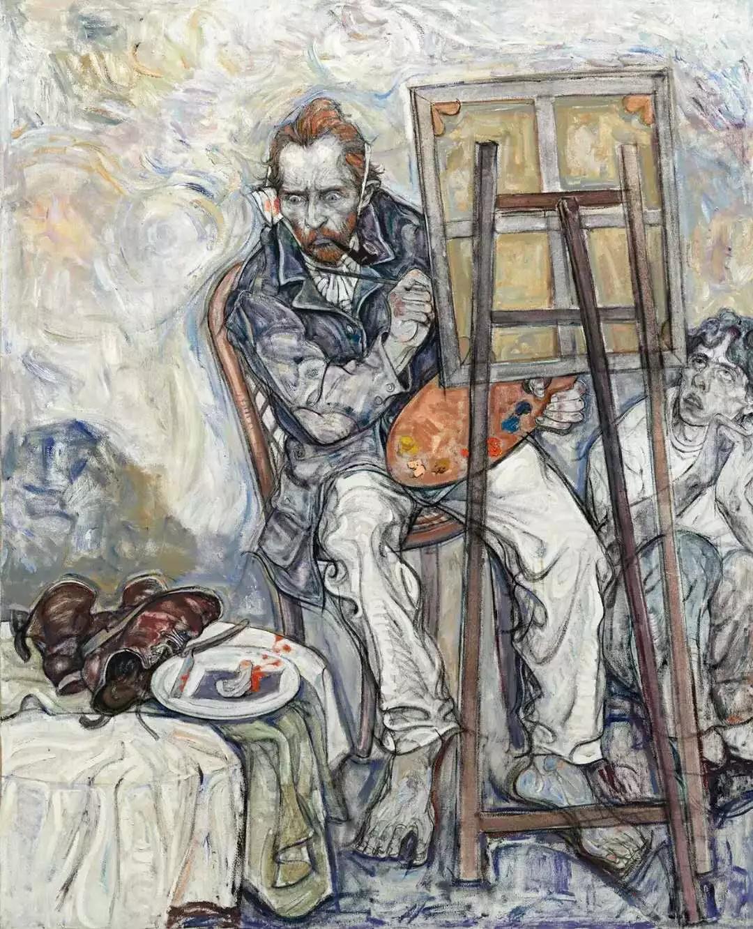 油画作品欣赏国画欣赏杨大鲁:1960 年出生于山东省,毕业于山东艺术