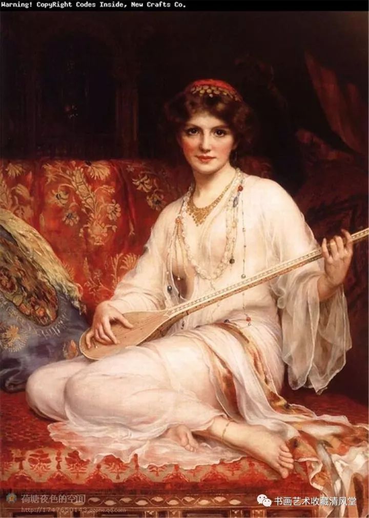 英国绘画新古典主义描绘的典雅女性