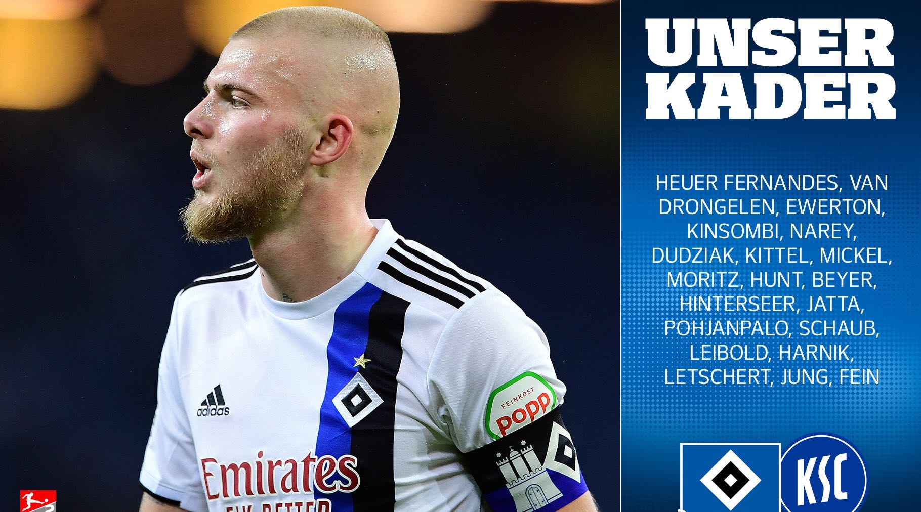 20:00 德乙 汉堡vs卡尔斯鲁厄 汉堡状态火爆