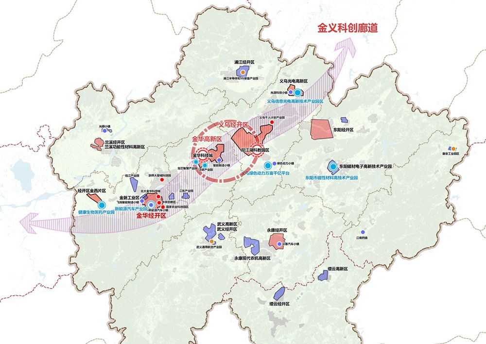 金义一体化30年规划来袭含21座公园湖海塘中央创新区等