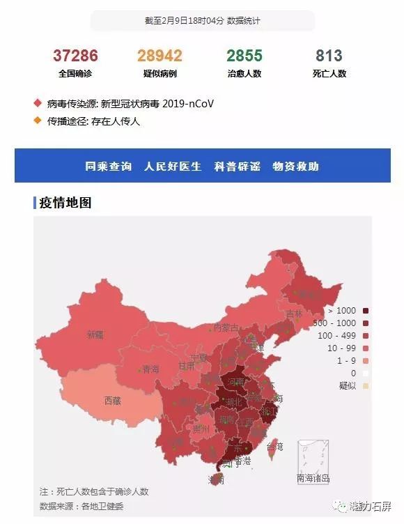 【疫情速报】截止2020年2月9日18时 石屏县未发现新冠肺炎确诊病例