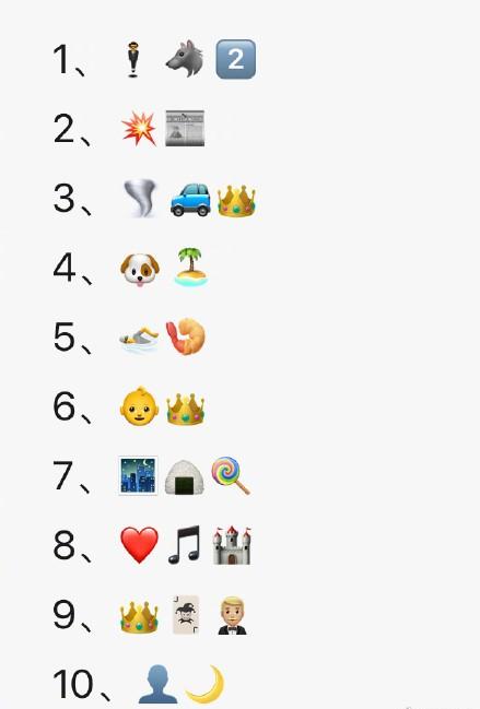 就知道你闲着没事一起来emoji猜电影吧