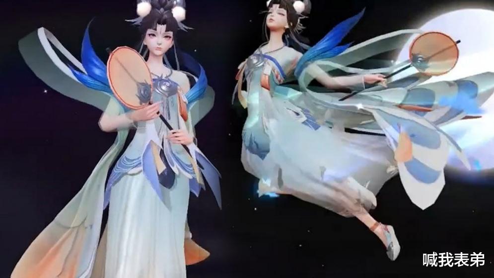 玩家自制情人节嫦娥技能特效,一技能扔玉兔,大招满屏喜鹊_皮肤