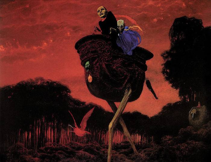 德国闪击波兰大受刺激他画出了人死后世界场景让人越看越害怕