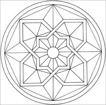 在心理学中,曼陀罗绘画是一种最原始的语言,也是一种开启心灵之窗的