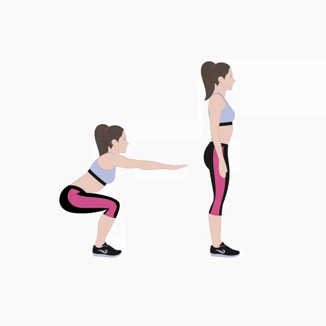 下蹲是一个很好的运动,下蹲时会带动腿部肌肉发力,让身体下半身得到