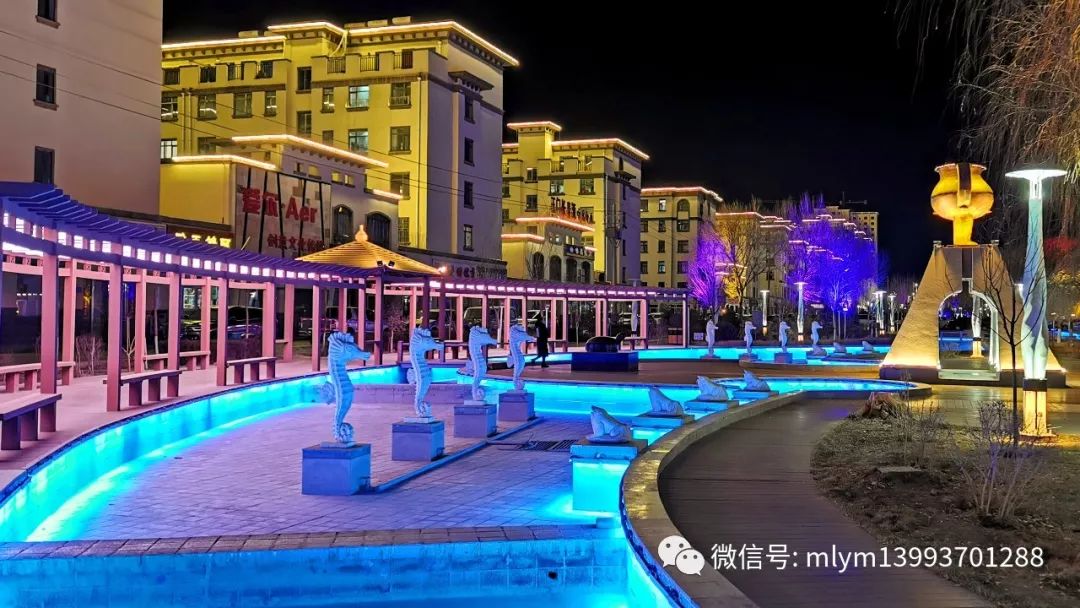 足不出户 赏玉门夜景