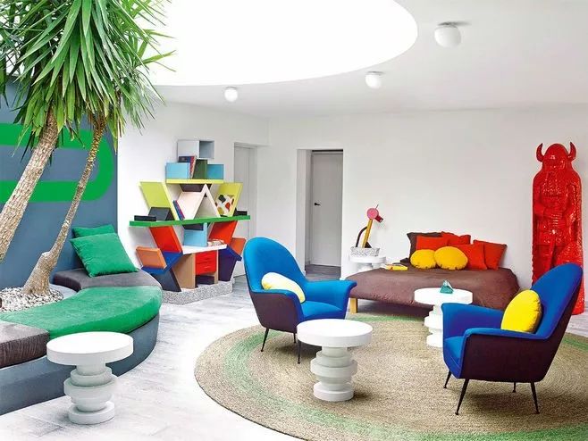 家装风格鉴赏|明快活泼的孟菲斯风格_设计
