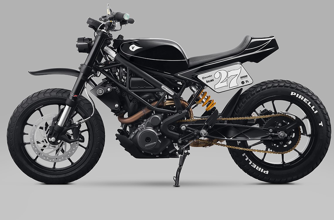 ktm250duke改装scrambler越野风格